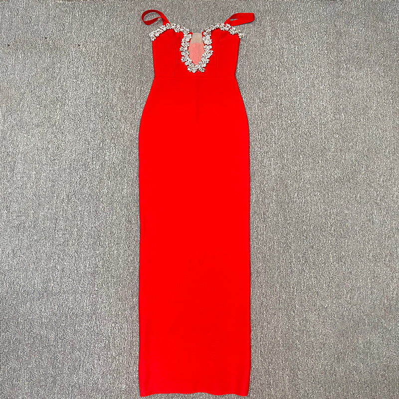 Diamond Sleeveless formal Evening Dress