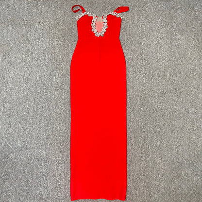 Diamond Sleeveless formal Evening Dress