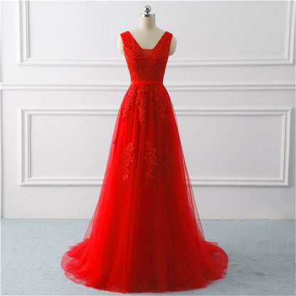 Little Tail Wedding Bridesmaid Lace Evening Dress