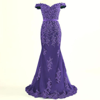 Fashion Long Banquet Evening Dress Women's Slim Dress