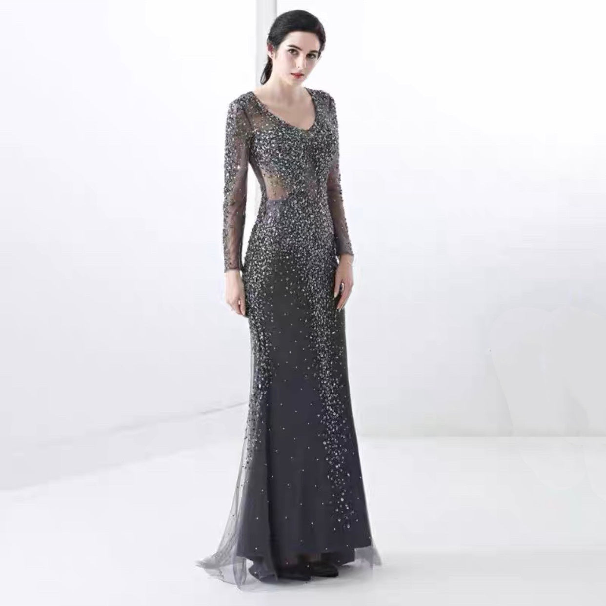 Sequin Fish Tail Formal Dress