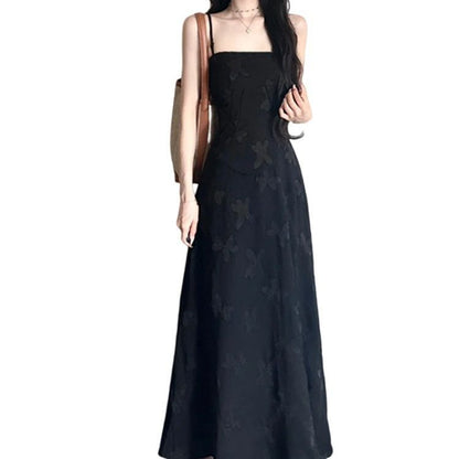 Women's Fashionable Slim-fit Strap Floral Print Dress