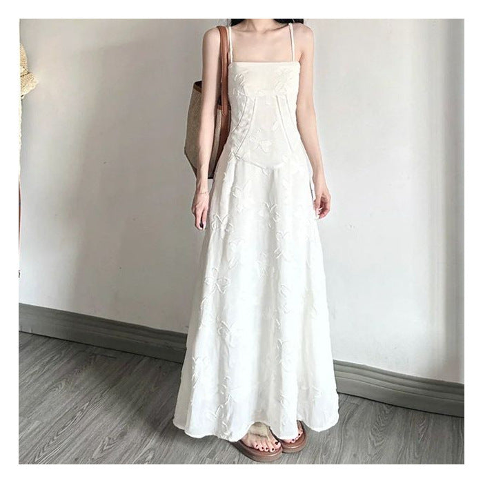 Women's Fashionable Slim-fit Strap Floral Print Dress