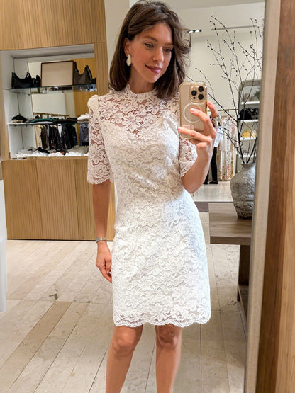 New Stylish And Elegant A-line Lace Dress