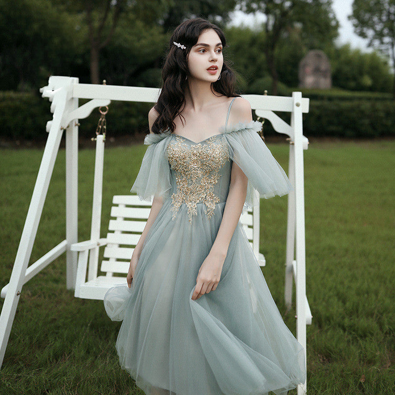 Green Formal Bridesmaid dress