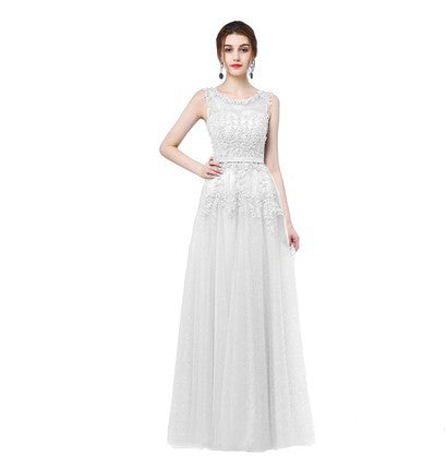 Summer Banquet One-shoulder Bridesmaid Dress Long Style