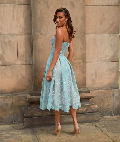 Tube Top Flower Beautiful Dress