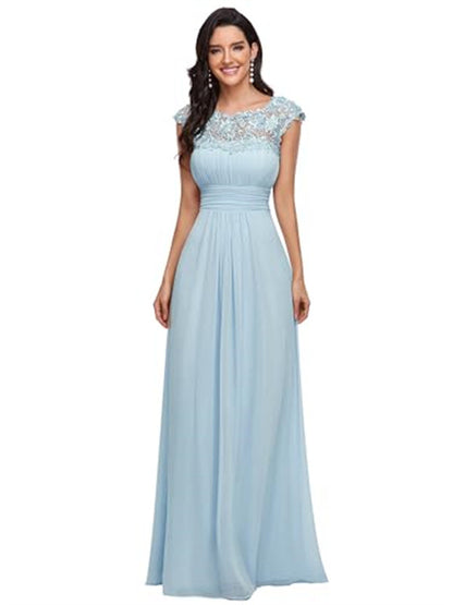 Semi formal bridesmaid lace Dress