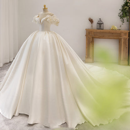 French Bride Elegant Premium Wedding Dress