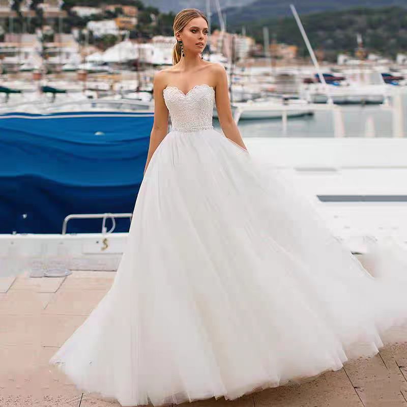 Modern One-Shoulder Satin Mermaid Wedding Dress with Draped Bodice.