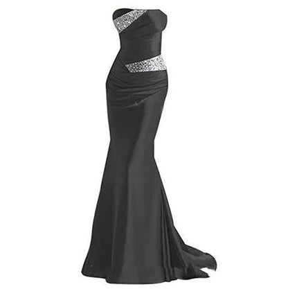 Multi-color Bridesmaid Dress Strapless Tube Top