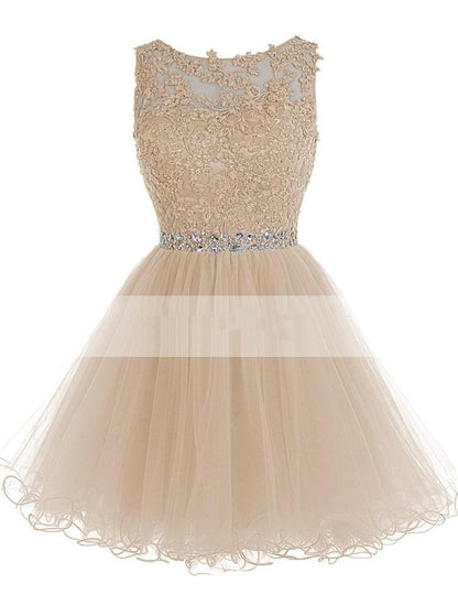 Short Double Shoulder Banquet Dress For Bridesmaid