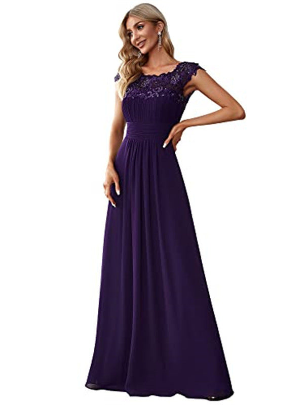 Semi formal bridesmaid lace Dress