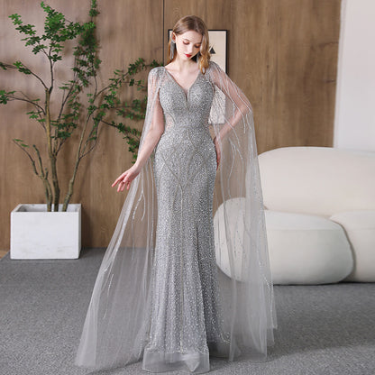 Slimming Fishtail Host Evening Dress