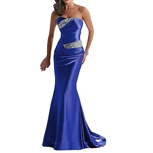 Multi-color Bridesmaid Dress Strapless Tube Top