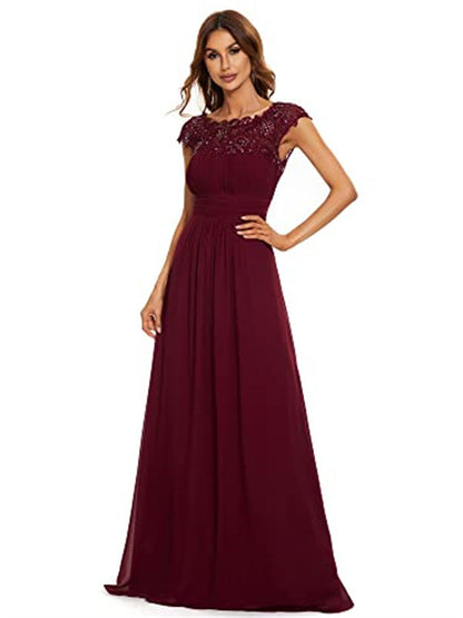 Semi formal bridesmaid lace Dress