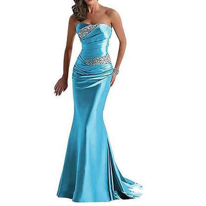 Multi-color Bridesmaid Dress Strapless Tube Top