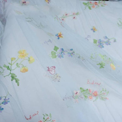 Formal floral fairytale long sleeve dress