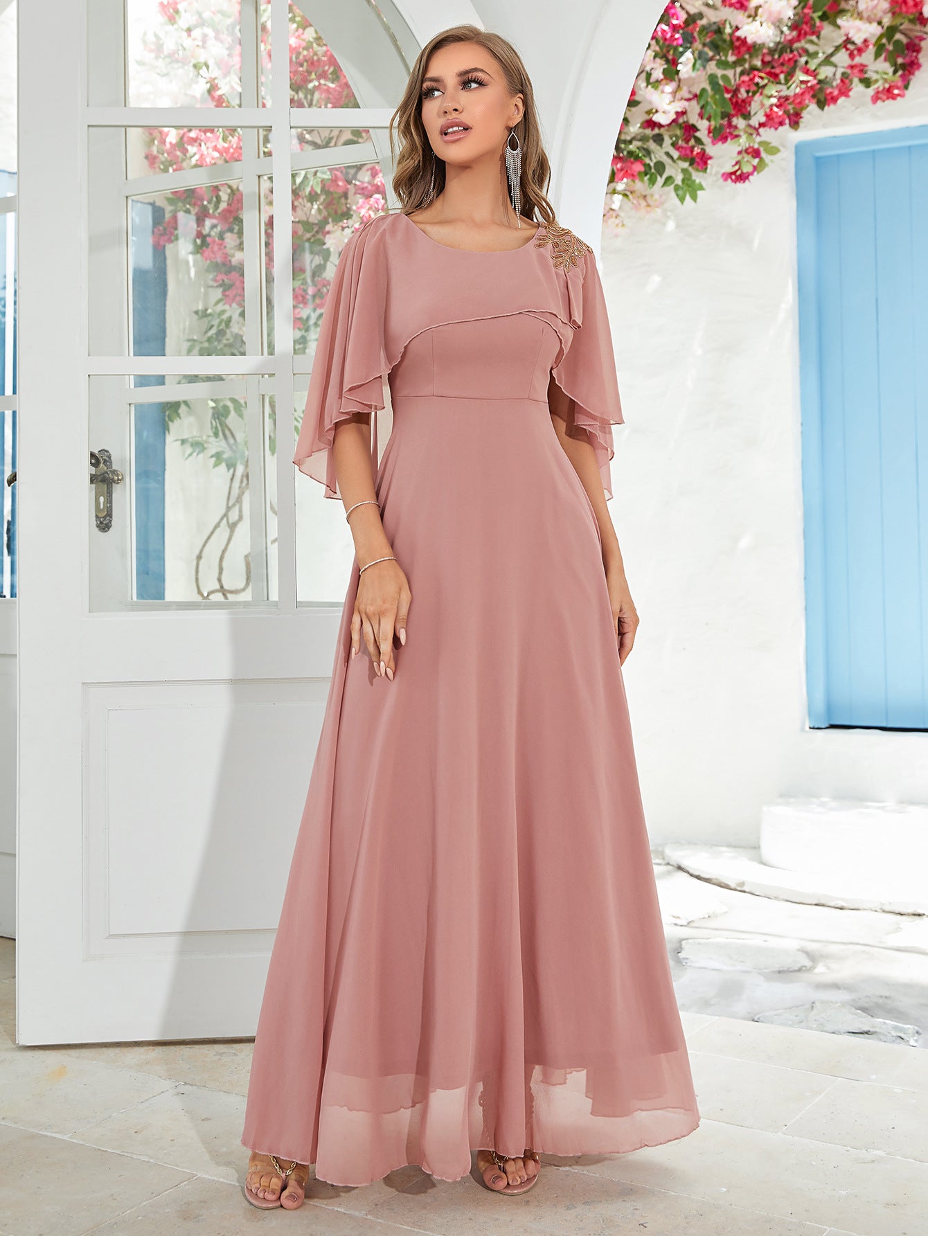 Summer Dress Women's Loose Slim Bridesmaid Dress Daily Party Chiffon