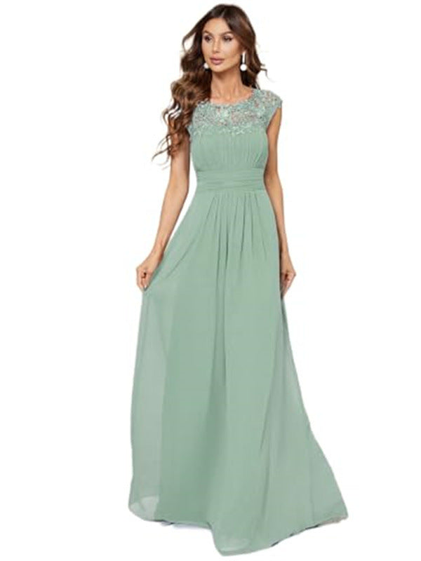Semi formal bridesmaid lace Dress