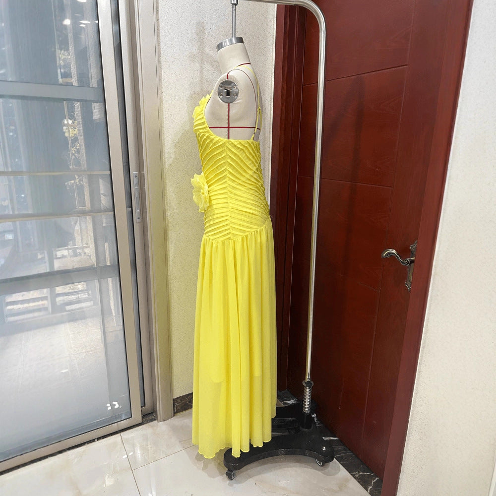 Embroidered Camisole Dress Beautifully Highlights Your Alluring