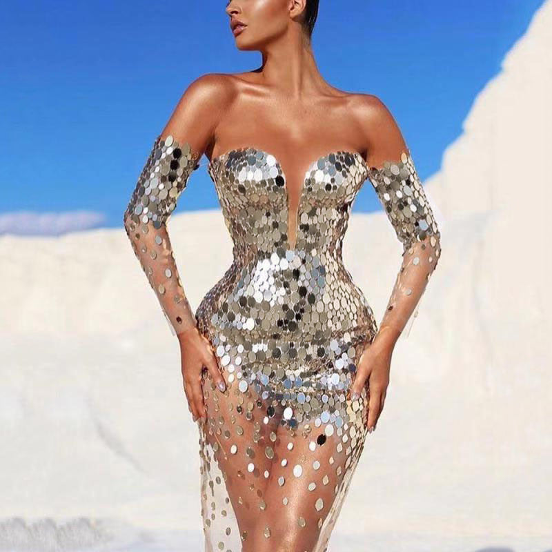 Elegant Unique Bold Sexy Statement Dress