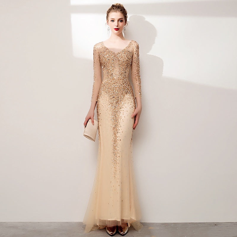 Sequin Fish Tail Formal Dress
