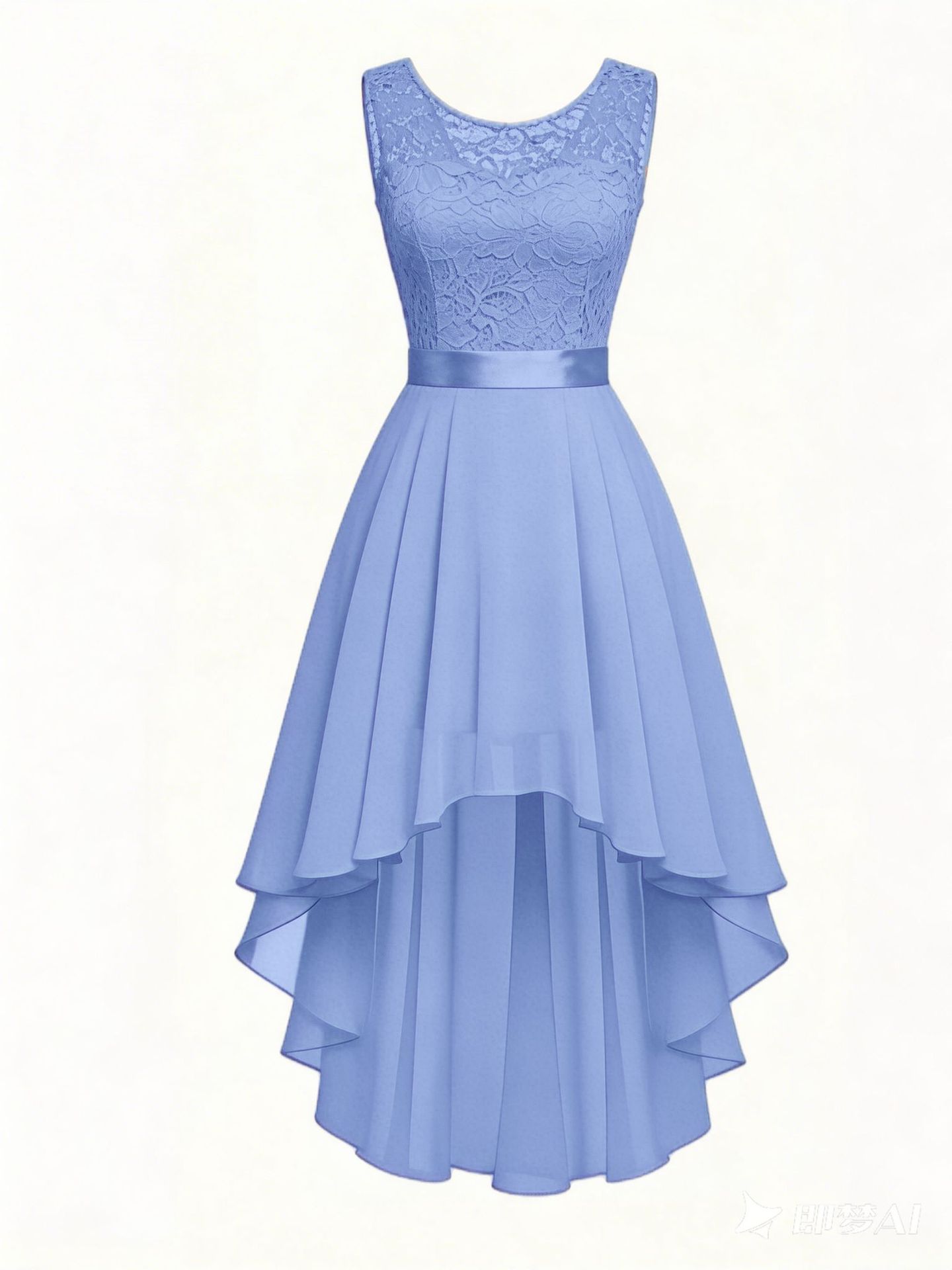 New Front-short Back-long Slim-fit Sleeveless Dress