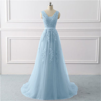 Little Tail Wedding Bridesmaid Lace Evening Dress