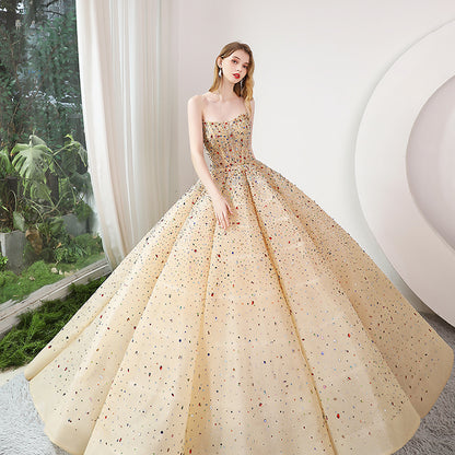 Romantic Botanical Lace Bridal Dress | Chic Sheer Illusion Sweetheart Gown.