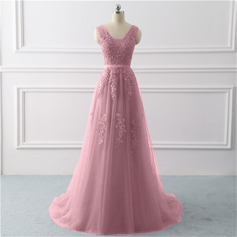 Little Tail Wedding Bridesmaid Lace Evening Dress