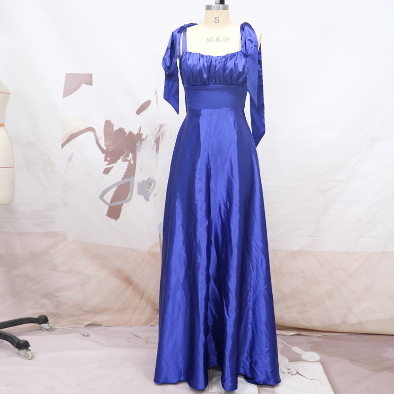 Fashion Sleeveless Camisole Gown Bridesmaid Evening Dress