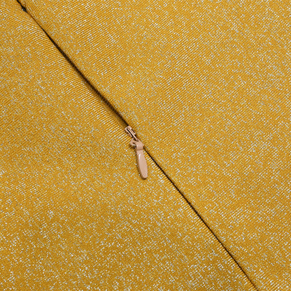 Gold Glitter Evening Fringe Jumpsuit
