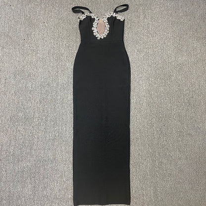 Diamond Sleeveless formal Evening Dress