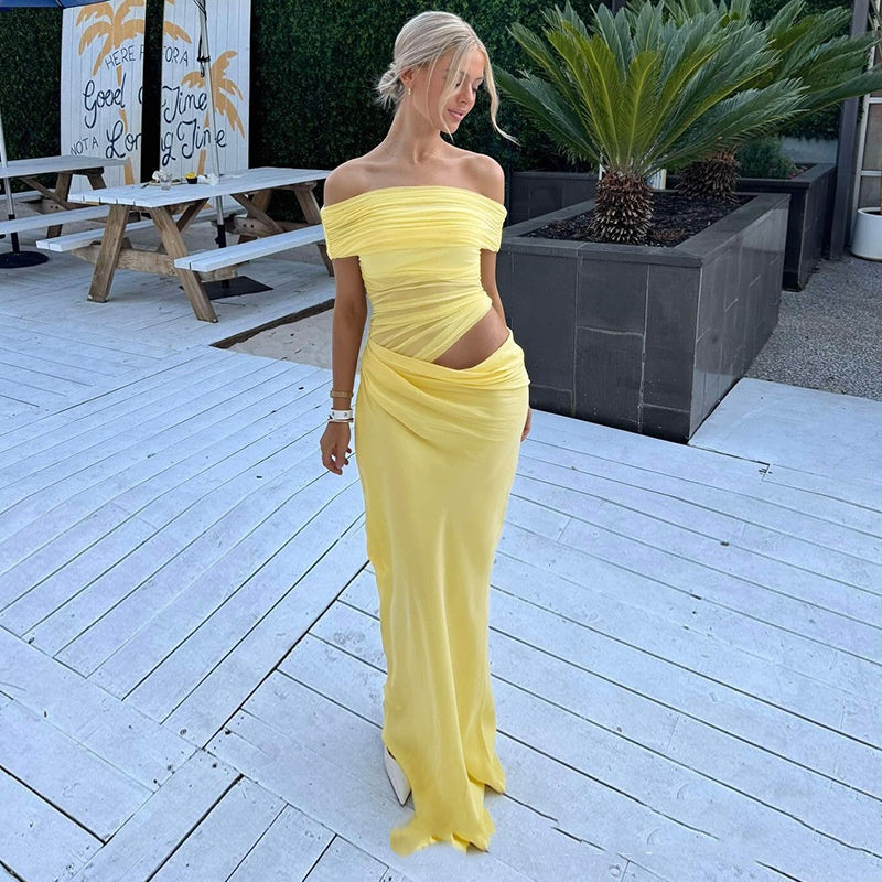 Women's Halter-neck Mesh Fashionably Sexy Dress