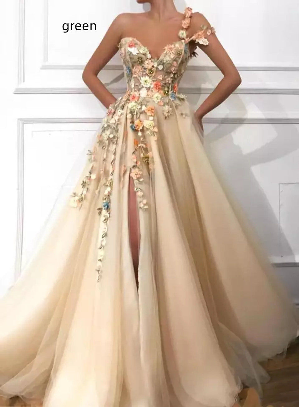 Beautiful unique floral formal dress for a special occasion