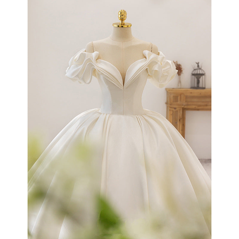 French Bride Elegant Premium Wedding Dress