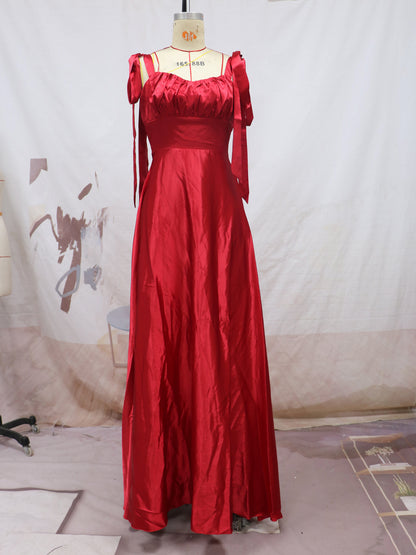 Fashion Sleeveless Camisole Gown Bridesmaid Evening Dress