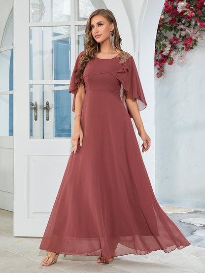 Summer Dress Women's Loose Slim Bridesmaid Dress Daily Party Chiffon