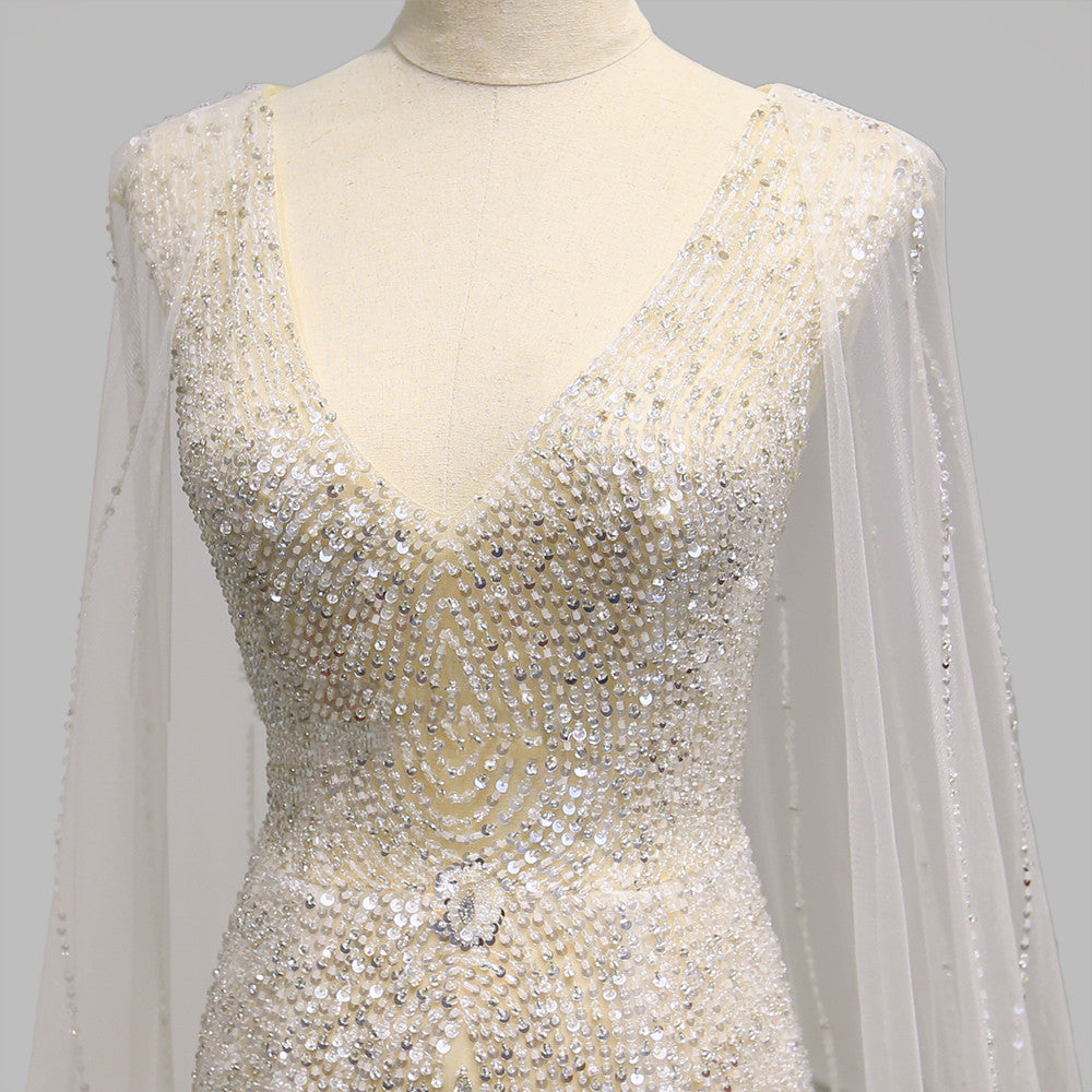 Women's Fashionable Personalized Shawl Evening Dress