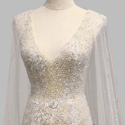 Women's Fashionable Personalized Shawl Evening Dress