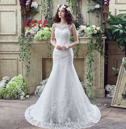 Bride Trailing sexy Lace Mermaid Wedding dress