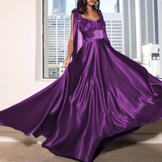 Fashion Sleeveless Camisole Gown Bridesmaid Evening Dress