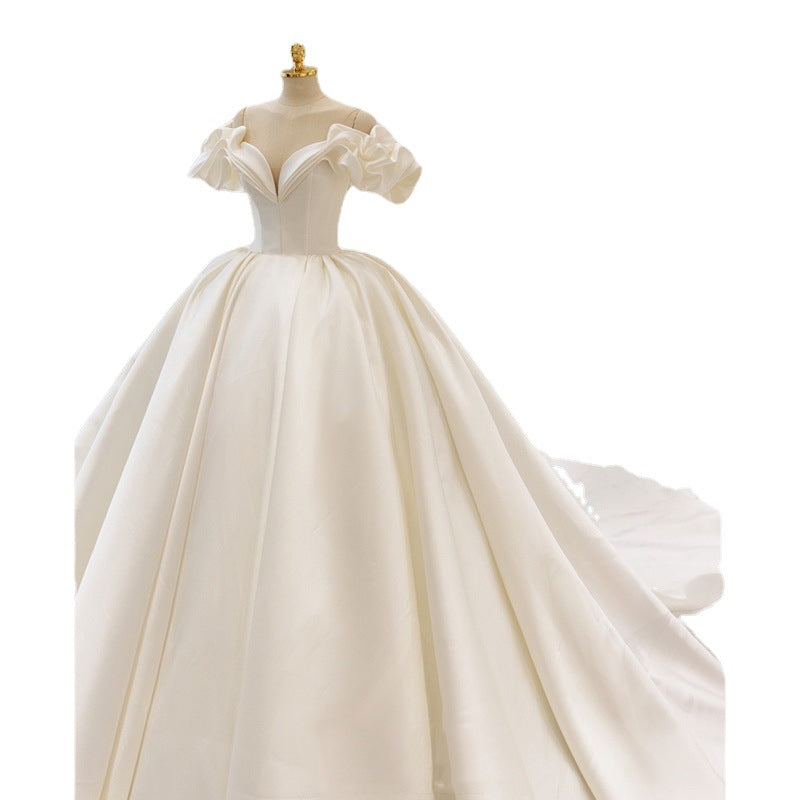 French Bride Elegant Premium Wedding Dress