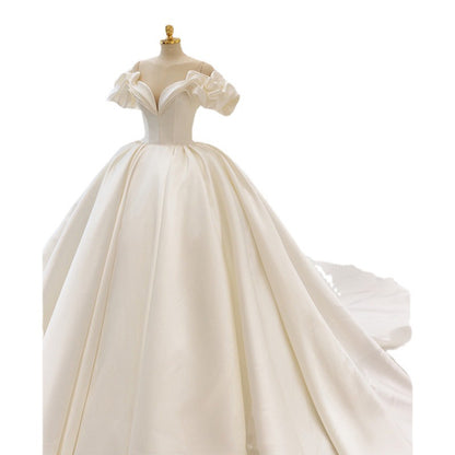 French Bride Elegant Premium Wedding Dress
