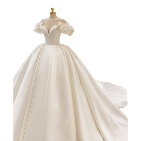 French Bride Elegant Premium Wedding Dress