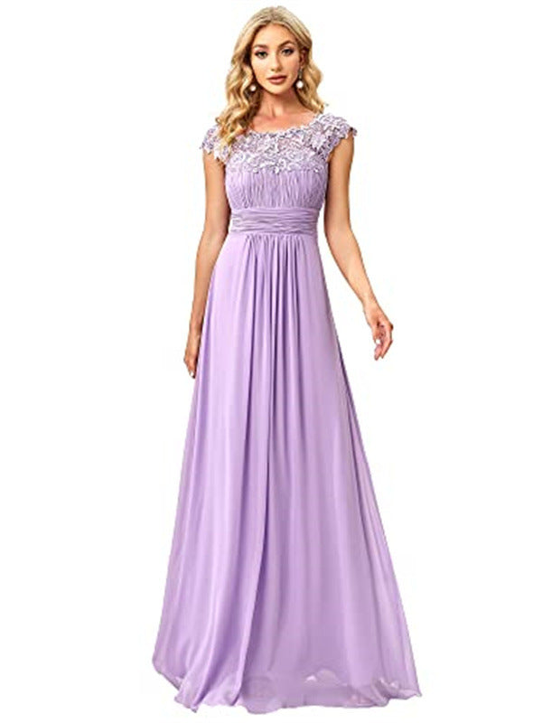 Semi formal bridesmaid lace Dress