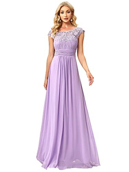 Semi formal bridesmaid lace Dress
