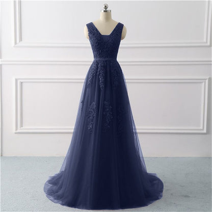 Little Tail Wedding Bridesmaid Lace Evening Dress