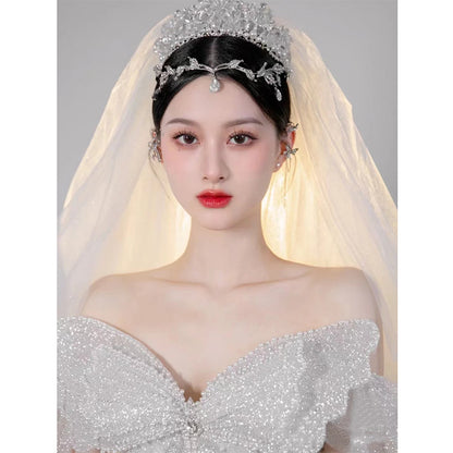 Butterfly Big Bow Glamorous Ball Gown Tube Top Wedding Dress